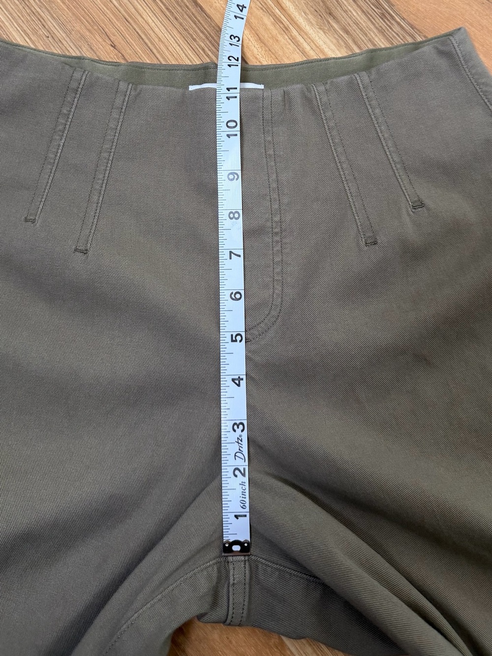 SPANX Stretch Twill Cropped Wide Leg Tuscan Olive Casual Pants , Size Medium - Picture 11 of 12